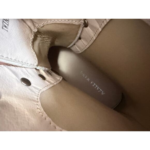 Azalea Wang Pearl Embellished Platform Combat Boots Sz 6 Y2K diamond NEW - Picture 7 of 10